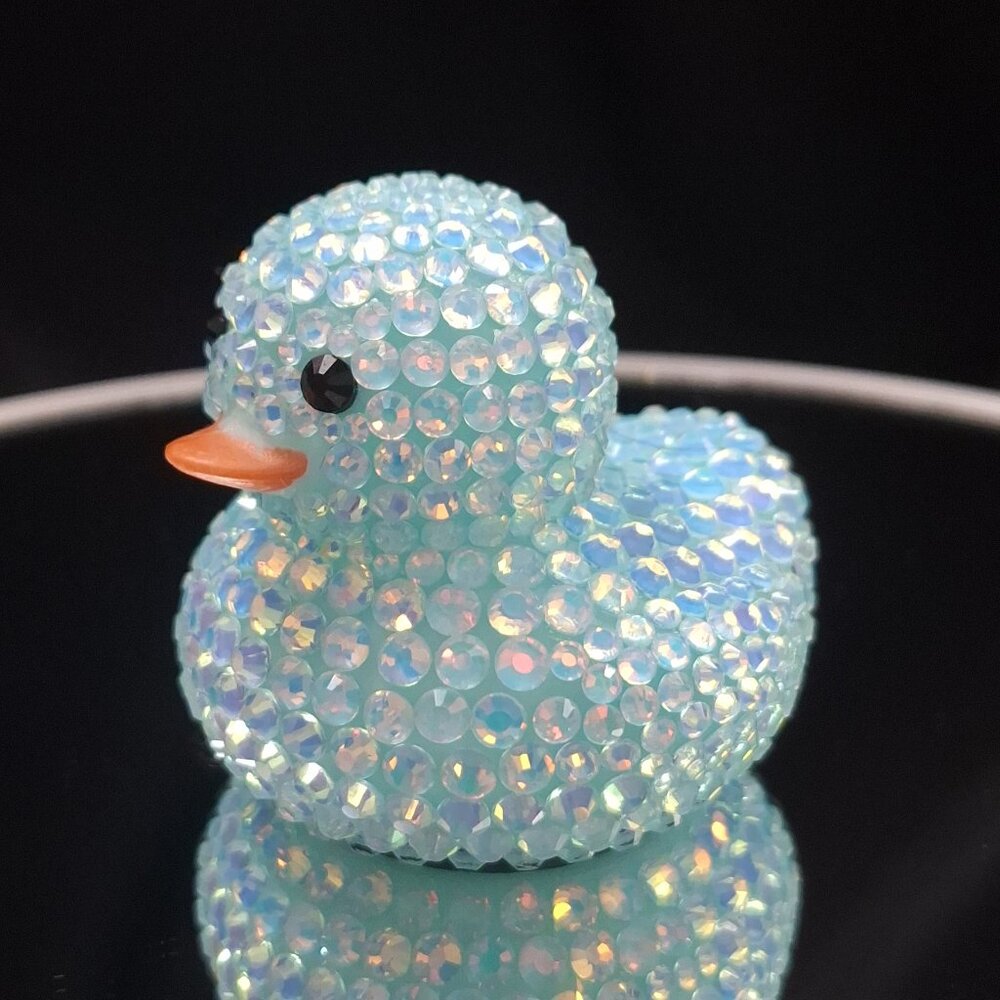 Baby Blue Rubber Ducky, Bling Rubber Ducks, Bedazzled Ducks,, Easter